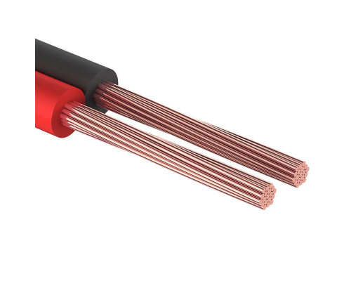 Кабель Stereo 2х0.75 Red/Black бухта (м) PROCONNECT 01-6104-6