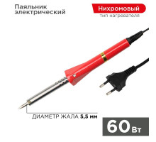 Паяльник с керам. нагреват. долговечное жало 220В/60Вт PROCONNECT 12-0124-4