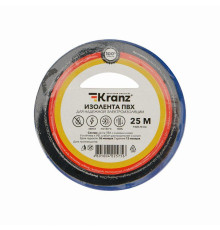 Изолента ПВХ 0.13х15мм 25м син. Kranz KR-09-2105
