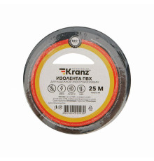 Изолента ПВХ 0.13х19мм 25м черн. Kranz KR-09-2206