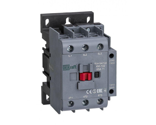 Контактор КМ-102 3п 65А 1НО+1НЗ 230В AC DEKraft 22008DEK