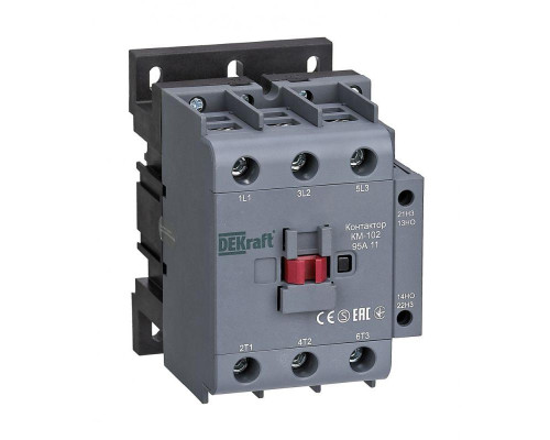 Контактор КМ-102 3п 95А 1НО+1НЗ 230В AC DEKraft 22010DEK