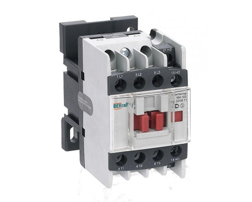 Контактор КМ-103 12А 220В AC3 1НО+1НЗ DEKraft 22108DEK
