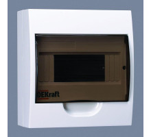 Корпус навесной ЩРН-П-8 20х18х10 8мод. IP41 пластик. DEKraft 31010DEK