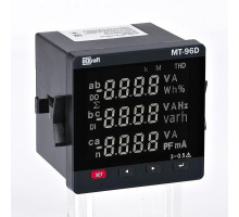 Мультиметр цифровой МТ-72D 3ф вх. 600В 5А RS-485 72х72мм LED-дисплей DEKraft 51404DEK