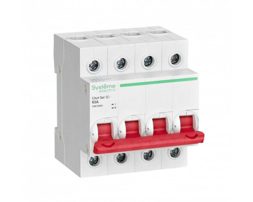 Выключатель нагрузки 4п 63А 400В City9 Set SE C9S16463