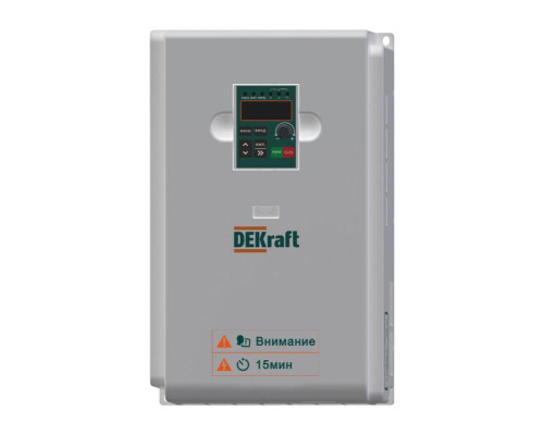 Преобразователь частоты DEKV060 15кВт 380В 3ф с тормозн. модулем DEKraft DEKV060G015T4B