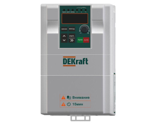 Преобразователь частоты DEKV060 3.7кВт 380В 3ф с тормозн. модулем DEKraft DEKV060G3R7T4B