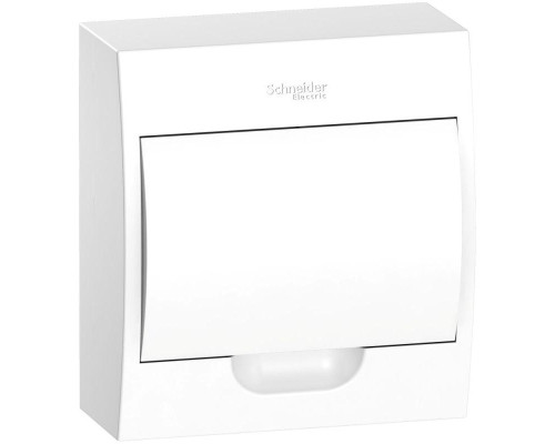 Бокс навесной ОП City9 Box 1 ряд 8мод IP40 IK07 63А 2 клеммы с бел. дверцей SE EZ9E108P2SRU