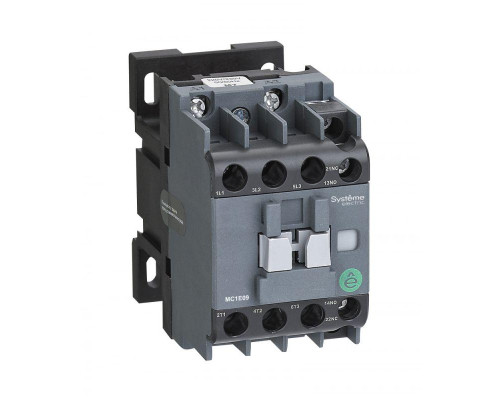 Контактор MC1E 3п 9А кат. 220В/230В AC 1НО+1НЗ SE MC1E09M7
